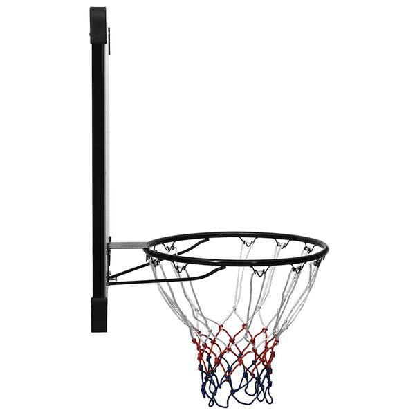 vidaXL Tablero de baloncesto policarbonato transparente 106x69x3 cm