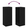 vidaXL Armario de pared Roble Negro 34,5 x 34 x 90 cm