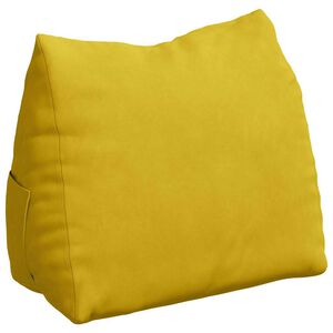 vidaXL Coj&iacute;n de Espalda Amarillo 60 x 20 x 50 cm Tela de pana