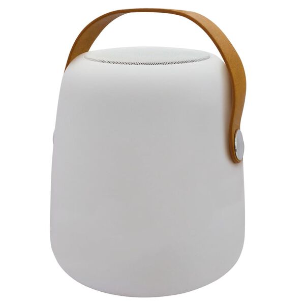 Eurotrail L&aacute;mpara LED recargable de sobremesa/suelo con caja de m&uacute;sica