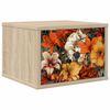 vidaXL Mesita de noche de pared GENNEP Roble Sonoma 36 x 33 x 25 cm