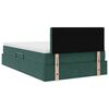 vidaXL Cama con almacenamiento Verde oscuro 120 x 200 cm Terciopelo