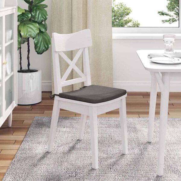 vidaXL Cojines para asiento 4 pcs Gris Claro 40 x 40 x 3 cm