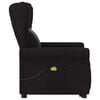 vidaXL Sill&oacute;n reclinable de masaje elevable tela negro