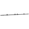 vidaXL Kit de herrajes para puertas correderas acero negro 305 cm