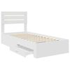 vidaXL Estructura de cama y Plata 75 x 190 cm Madera contrachapada
