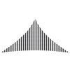 vidaXL Toldo Vela 5 x 5 x 5 m HDPE Triangular Antracita y Blanco