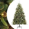 vidaXL &Aacute;rbol de Navidad artificial con ramas plegables y conos 240 cm
