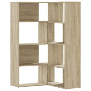 vidaXL Estanter&iacute;a de esquina 4 niveles madera roble Sonoma 85x85x140cm