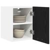 vidaXL Mueble colgante con puerta 2 pcs Roble Negro y 30 x 31 x 40 cm