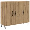 vidaXL Aparador Roble artisan 90 x 32,5 x 80 cm Madera de ingenier&iacute;a