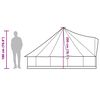 vidaXL Tienda de campa&ntilde;a familiar tipi 6 personas impermeable azul