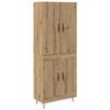 vidaXL Aparador alto 2 pcs Roble artisan 69,5 x 34 x 180 cm