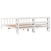 vidaXL Estructura de cama sin colch&oacute;n madera maciza blanca 200x200 cm