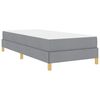 vidaXL Cama tipo Box Spring Gris Claro 80 x 200 cm tela