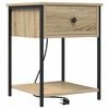 vidaXL Armario de Noche Roble Sonoma 42 x 41 x 56 cm