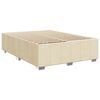 vidaXL Cama box spring con colch&oacute;n tela color crema 140x190 cm