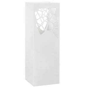 vidaXL Parag&uuml;ero dise&ntilde;o piedras acero blanco