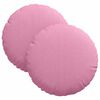 vidaXL Cojines para asiento 2 uds. tela Rosa &Oslash;30 x 13 cm