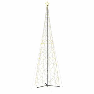 vidaXL &Aacute;rbol de Navidad c&oacute;nico blanco c&aacute;lido con 3000 LED, 230 x 800 cm
