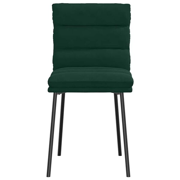 vidaXL Sillas de comedor 6 unidades terciopelo verde oscuro