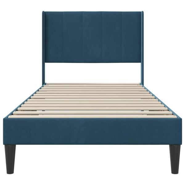 vidaXL Estructura de cama con cabecera Azul 80 x 200 cm Terciopelo