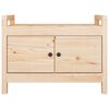 vidaXL Banco de recibidor madera maciza de pino 80x40x60 cm