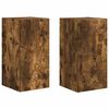 vidaXL Mueble de TV Montado en la Pared 2 uds. Roble ahumado