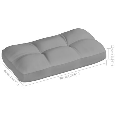 vidaXL Cojines para sofá de palets 7 piezas gris