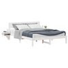 vidaXL Estructura de cama 150 x 200 cm Madera de pino macizo