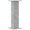 vidaXL Soportes para plantas 2 uds madera gris hormig&oacute;n 30x30x80 cm