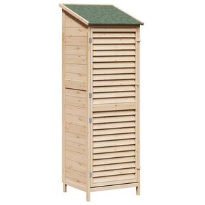 vidaXL Cobertizo de Jard&iacute;n con techo Natural 59 x 56 x 176 cm