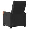 vidaXL Sill&oacute;n reclinable de masaje el&eacute;ctrico tela negro