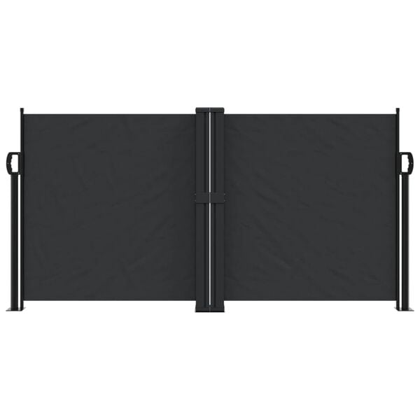 vidaXL Toldo lateral retr&aacute;ctil negro 120x600 cm