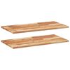 vidaXL Estante flotante 2 uds madera acacia acabado aceite 60x40x2 cm