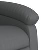 vidaXL Sill&oacute;n reclinable el&eacute;ctrico de cuero sint&eacute;tico gris