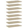 vidaXL Estante estanter&iacute;a 8 uds contrachapada roble Sonoma 40x20x1,5cm