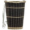 vidaXL Cesto para le&ntilde;a con correas transporte sauce natural 50x44x58cm