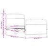 vidaXL Estructura de cama sin colch&oacute;n 90x190 cm madera roble Sonoma