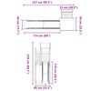 vidaXL Parque infantil de exterior madera de pino impregnada