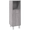 vidaXL Set de muebles de ba&ntilde;o 3 pzas madera contrachapada gris sonoma