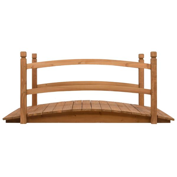 vidaXL Puente para jard&iacute;n madera maciza de abeto 140x60x60 cm