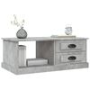 vidaXL Mesa de centro madera contrachapada gris hormigón 90x50x35 cm