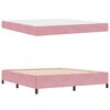 vidaXL Estructura de cama con colch&oacute;n Rosa 180 x 200 cm tela
