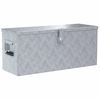 vidaXL Caja de aluminio 76,5x26,5x33 cm cm plateada
