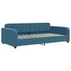 vidaXL Sof&aacute; cama con colch&oacute;n terciopelo azul 90x200 cm