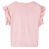Camiseta infantil rosa claro 140