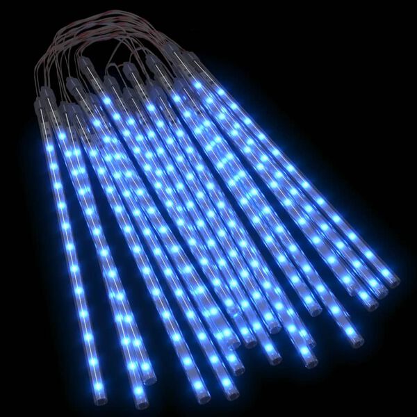 vidaXL Luces meteorito 20 uds azul 480 LEDs interior exterior