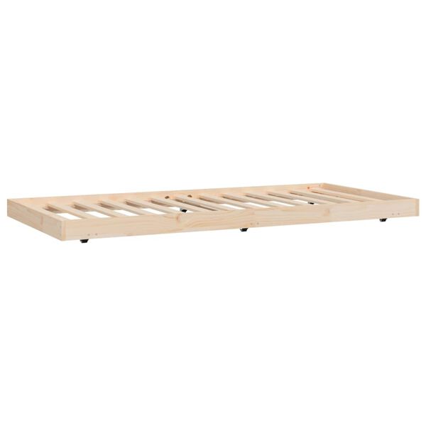 vidaXL Estructura de cama sin colch&oacute;n madera maciza de pino 90x190 cm