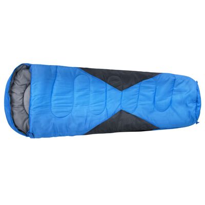 vidaXL Saco de dormir ligero para niños momia azul 670 g 15°C